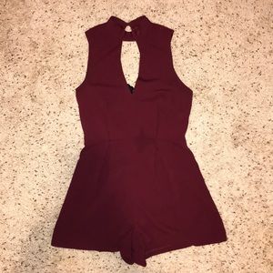 Top shop Burgandy Romper